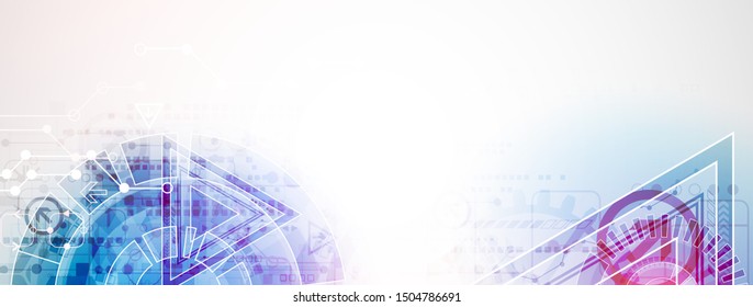 Abstract color digital communication technology background.