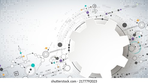 Resumen del color de fondo de la tecnología de comunicación digital. Ilustración del vector
