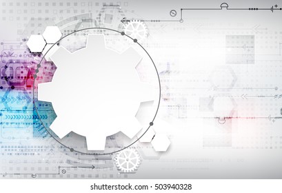 Abstract color digital communication technology background. Vector illustration
