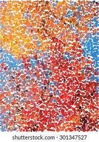 Abstract color dot of ink background