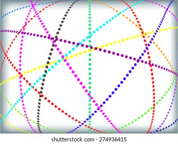 abstract color dot lines background