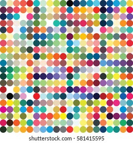 abstract color dot vector background pattern