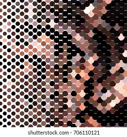 Abstract color dots halftone background. Vector clip art