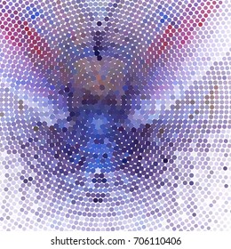 Abstract color dots halftone background. Vector clip art
