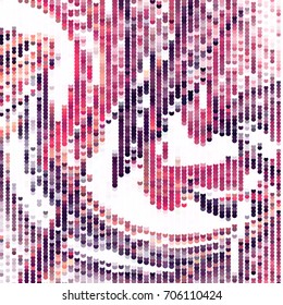 Abstract color dots halftone background. Vector clip art