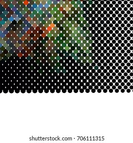 Abstract color dots halftone background. Vector clip art