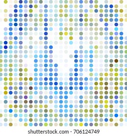 Abstract color dots halftone background. Vector clip art