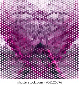 Abstract color dots halftone background. Vector clip art