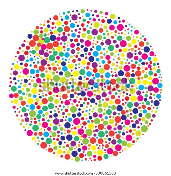 Abstract Color Dots Vector Design Circle Stock Vector (Royalty Free ...