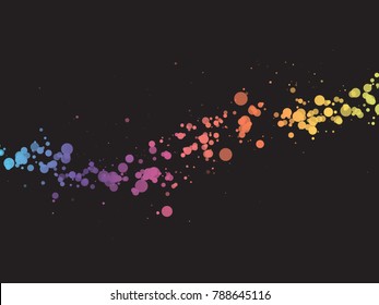  abstract color dots wave background