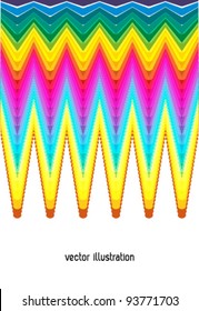 abstract color drop illustration with lovely retro colors