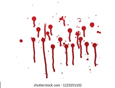 Abstract color drops, Blood drops. Vector Illustration. 