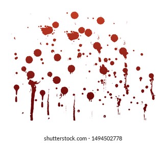 abstract color drops. Vector Illustration.