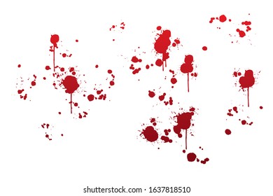abstract color drops. Vector Illustration. Halloween concept. digital printing