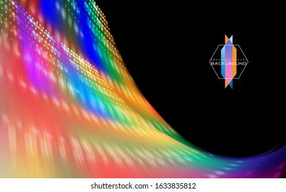 Abstract color dynamic background. Expressive futuristic vector frame.