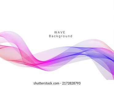 Abstract color dynamic wave design smooth background
