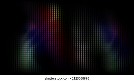  Abstract color effect flow on dark background. Vector illustration