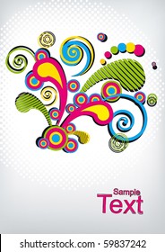 Abstract color explosive background