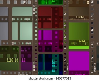 abstract color film