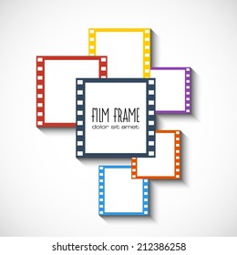 Abstract Color Film Symbol