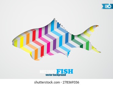 Abstract color fish background