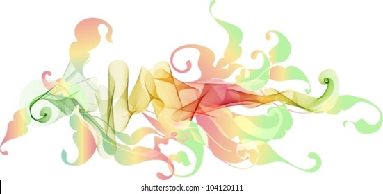 Abstract color floral background for design, beautiful vector illustration
