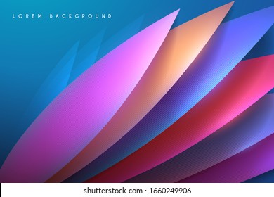 Abstract color floral design background