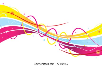 Abstract color flow