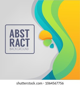 Abstract Color Flow Bacground for your own Flyer or Banner Template