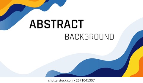 Abstract Color Flow Background with Liquid Wave Gradient Shapes Vector
