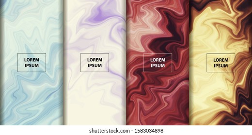 Abstract Color flow gradient background. Liquid marble art texture. Flow inks in water style. 