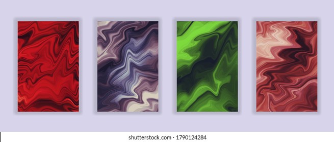 Abstract Color flow gradient background. Liquid marble art texture. Flow inks in water style