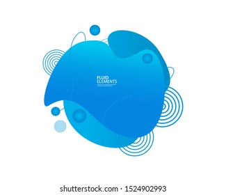 Abstract color fluid blob. vector illustration
