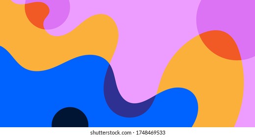 color abstracto ondas de fluido moderno minimalista de fondo vectorial plano