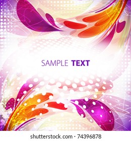 Abstract color frame. Vector