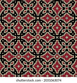 Abstract  color full geometric  ajrakh print   pattern background design