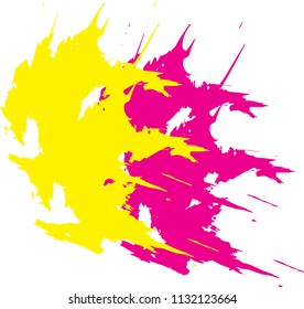 Abstract color full Ink splash background, grunge vector design template - paint brush 