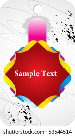 abstract color full vector element tag 01 drops and grunge