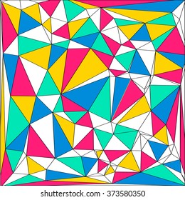 Abstract color geometric background with place for your text. Vector illustration.
