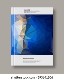 Abstract color geometric background with place for your text. Vector illustration.