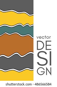 Abstract color geometric background with place for your text. Vector illustration.