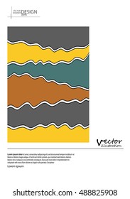 Abstract color geometric background with place for your text. Vector illustration.