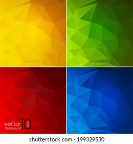 Abstract color  geometric background. Vector illustration