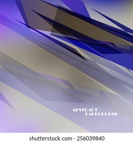 Abstract color geometric background, vector art Illustration