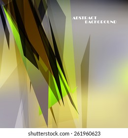 Abstract color geometric background, vector art Illustration