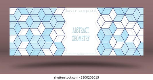 Abstract color geometric design. Layout for the design of the cover, banner, poster, postcard and corporate design. The idea of interior and decorative creativity