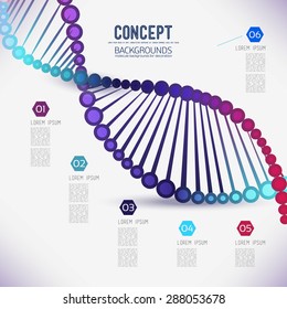 Abstrakte farbgeometrische GitterDNA, der Umfang von Molekülen, die Moleküle im Kreis. Runde Komposition des molekularen Gitters.Farbbildkomposition für Ihr Design.