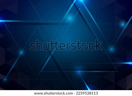 Abstract color geometric modern technology design background vector
