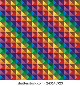 Abstract color  geometric mosaic background. Vector illustration.