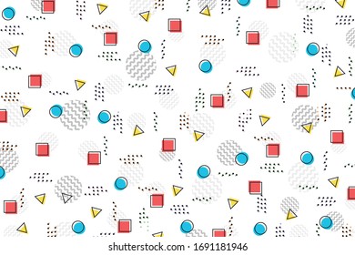 Abstract color geometric pattern design template background. Use for ad, poster, artwork, template design. illustration vector eps10